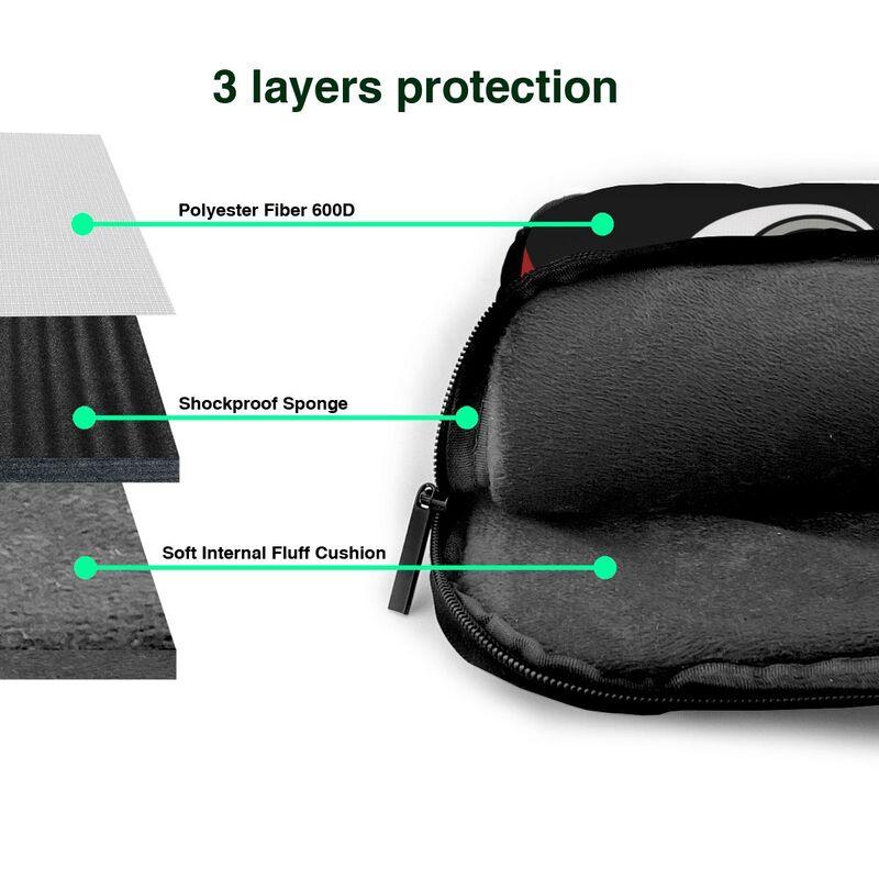 Cute Cartoon Ladybug Print Laptop Case Bag Waterproof Durable Computer PC Cover Pouch with Handle for Notebook 13 14 15.6 Inch