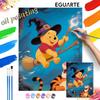 Handmade Diy Oil Painting Digital Painting Kit Winnie the Pooh and Tigger Home Living Room Entrance Decoration Hanging Painting