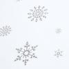 FRAMICS Christmas Throw Blanket, Soft White Winter Fleece Blanket Throw, Silver Snowflake Warm Fuzzy Flannel Blanket for Couch Sofa Decorative