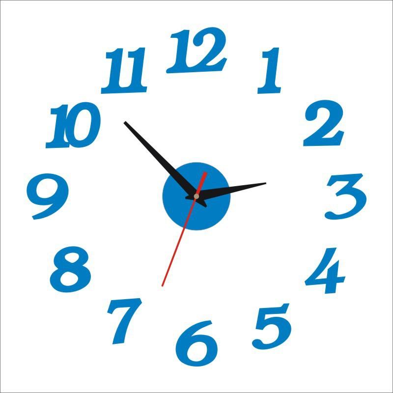 Creative Decorative Wall Clock Diy Acrylic Art Clock European Living Room Home Wall Sticker Clock