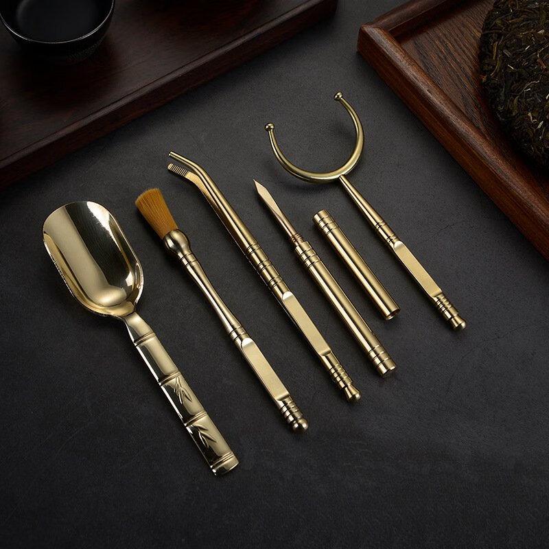 Jun Zhuang 'Five Gentlemen' Tea Tools Set