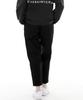 Seinteukeulu Tapered Cut Crop Half-Band Pants Tch-326 Black