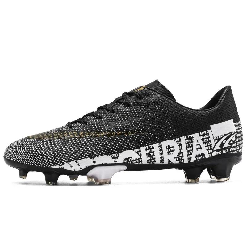 Men Soccer Shoes TF/FG High/Low Ankle Football Boots Male Outdoor Non-slip Grass Multicolor Training Match Sneakers Size 35-45