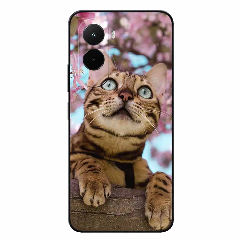 Soft Case For Poco M7 4G Cases Cartoon Back Cover For Xiaomi Poco M7 Protective Animal Bumper Bag Poco M7 M7 4G Cool Cat Capa M7