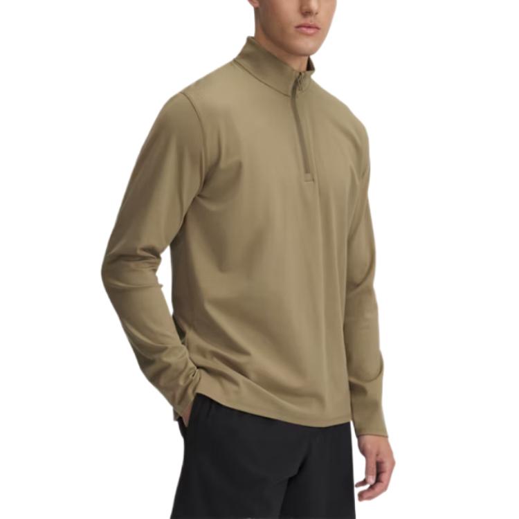 

Under Armour Meridian Comfortable Fashion Trendy Simple Long Sleeve T-Shirt Men Tops Brown 1387905-251 XL