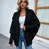 Womens Oversized Batwing Sleeve Knit Cardigan Sweater Solid Color Fall Winter 2026