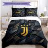 Juventus FC Vzorovaný 3dílný povlak na peřinu a povlaky na polštáře Měkký Šetrný k pokožce Omyvatelný Sada pro všechny roční období Ložnice