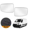 Rearview Mirror Glass W/ Back Plate Heated For Nissan NV400 2011- Renault Master 3 2010- Opel /Vauxhall Movano 2010-