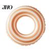 Inflatable Swim Ring Vintage Striped Swimming PVC Thickened Leakproof Men Women Buoyancy Aid Float Tube for Pool Beach Party