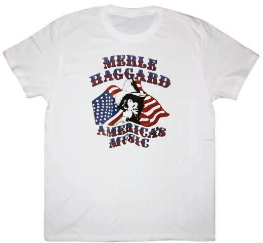 Vintage Merle Haggard America Music Mens T-Shirt S-4XL M