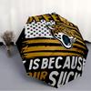 Printed Jacksonville Jaguars logo Folding Umbrella,Outdoor,Leisure,And Travel Umbrella,Durable Umbrella Fabric,Birthday And Holiday Gift