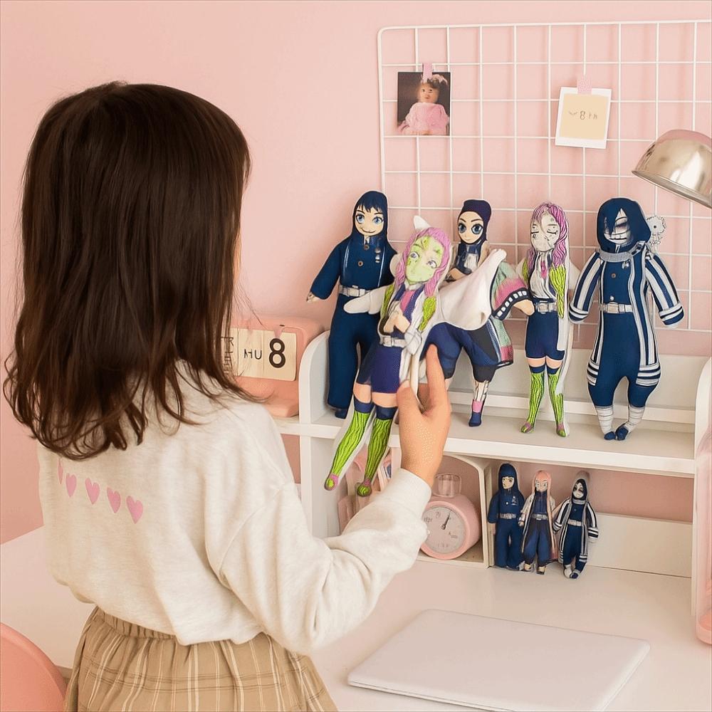 Anime Demon Slayer  Stuffed Doll Tomioka Giyu Kamado Tanjirou Kamado Nezuko Agatsuma Zenitsu Twistable Shape Plush Toy Figure