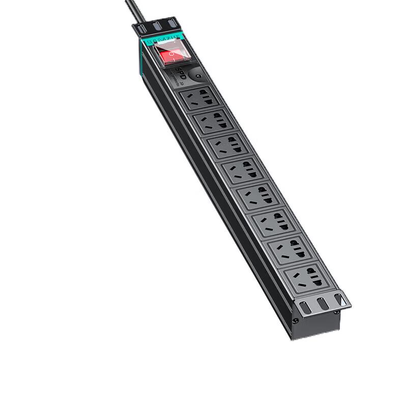 

Shanze 8-Outlet 10A PDU Power Strip with Master Control and Lightning Protection