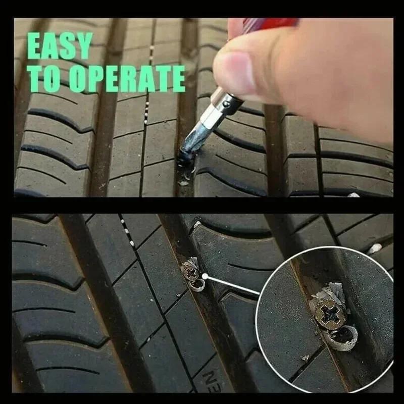 100PCS Car Vacuum Puncture Nails Rubbers Tapping Screws for Automotive Motorcycle Truck Bus and Agricultural Tyre Patching