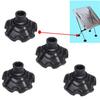 Set da 4 Pezzi 13/15mm Antiscivolo per Piedini di Sedie da Campeggio Sedie Pieghevoli Gripper in Plastica per Evitare l'Affondamento su Erba Piedini Sostitutivi