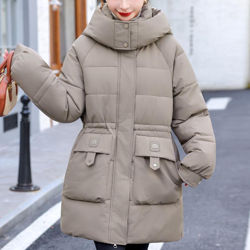 Fashion Winter Coat Female Long Parkas Hooded Loose Thick Warm Women's Jackets