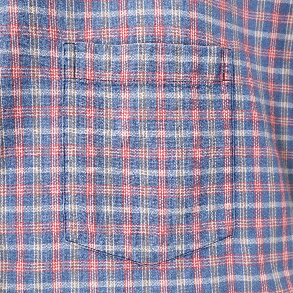 Reyn Spooner 90s Old Swimsuit Tags Check Pattern Short Sleeve Half Button Button Down Shirt Men's Used