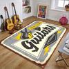 Retro Music 3D Effect Rug – Vintage Guitar Design Carpet for Bedroom & Living Room | Soft Non-Slip Floor Mat for Home Decor
