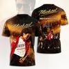 Michael Jackson T-shirt Gráfica 3D Rei do Pop Música Pop Camiseta Unissex Nova