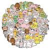 60 PC Cartoon Stickers Cute Creative Decoration Notebook Stationery Ledger DIY Stickers