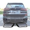 YIWANG Stainless Steel Exterior Accessories Exhaust Muffler Tail Pipe Trim Cover 2pcs For BMW X5 G05 X7 G07 2019-2021 M Sport Version