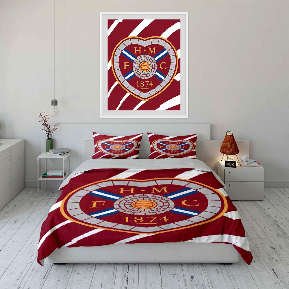 "Red H.M.C. Emblem Bedding Set" Bedding Duvet Cover Set Duvet Cover Pillowcases  (1 * Duvet Cover 2 * Pillowcases, without duvet insert)