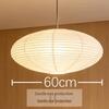 Noguchi Isamu Wabi-Sabi Pendant Lamp: Japanese-Style Spherical Paper Shade for Bedroom Décor
