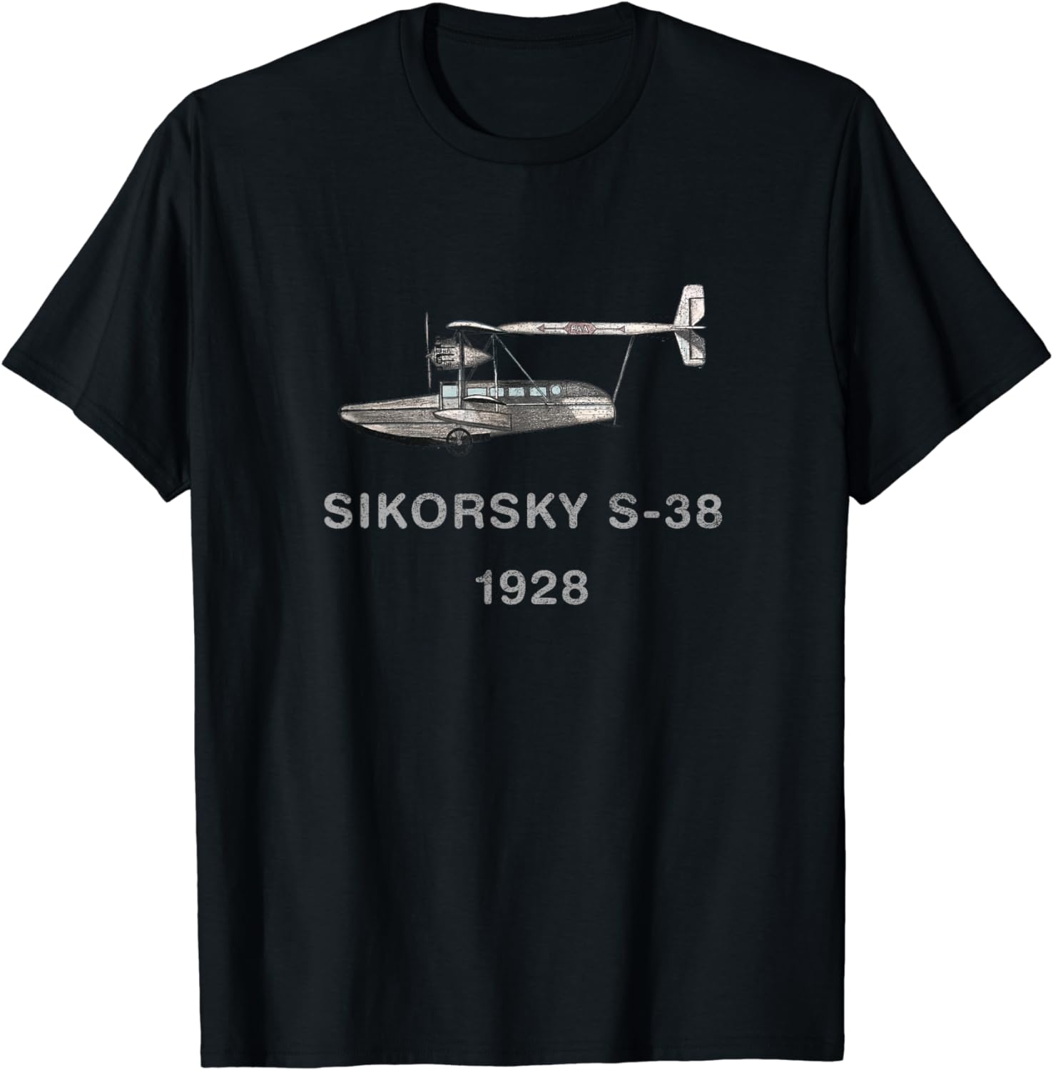 Sikorsky S38 Sesquiplane Amphibious Aircraft TShirt 100 Cotton ONeck Summer Short Sleeve Casual Mens Tshirt Size S3XL S
