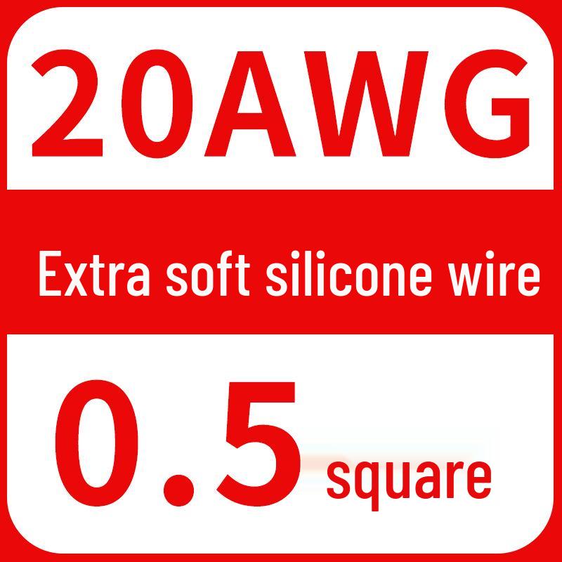 High-Temp Resistant Silicone Wire for Lithium Battery, Tinned Copper, Various AWG Sizes