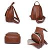 Weicher Lederrucksack für Damen luxuriöse Schultertasche Designer-Rucksack Freizeitrucksack