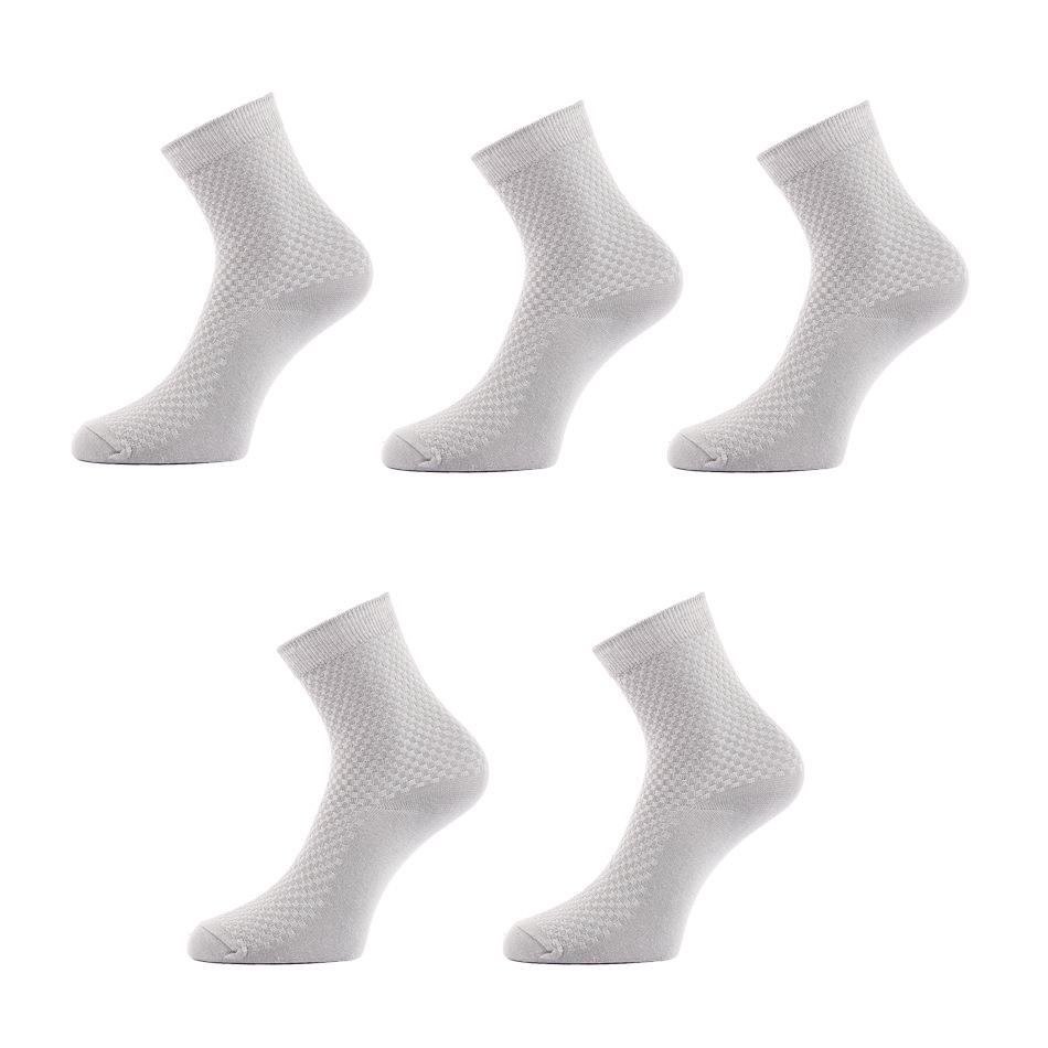 Men's Bamboo Fiber Mid-Calf Business Socks - Breathable, Double-Needle, Four Seasons Style