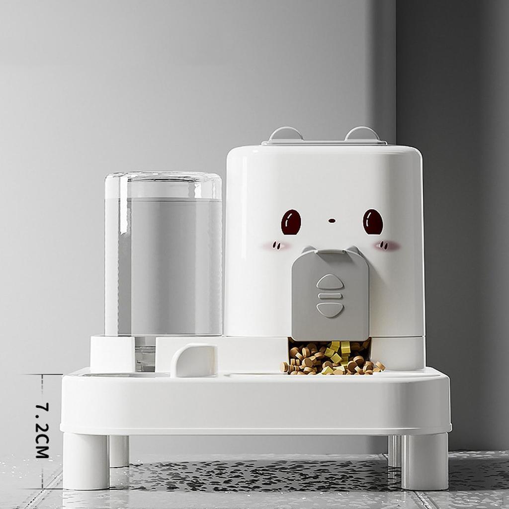 Automatischer Katzenfutterautomat und Wasserspender Haustier Trinken Tragbar Kompakt Hundenapf