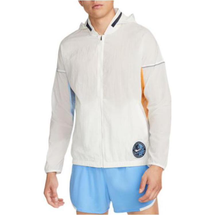 Nike Color-Block Retro Running Breathable Casual Sports Jacket Men Jackets Sail-White DM4780-133