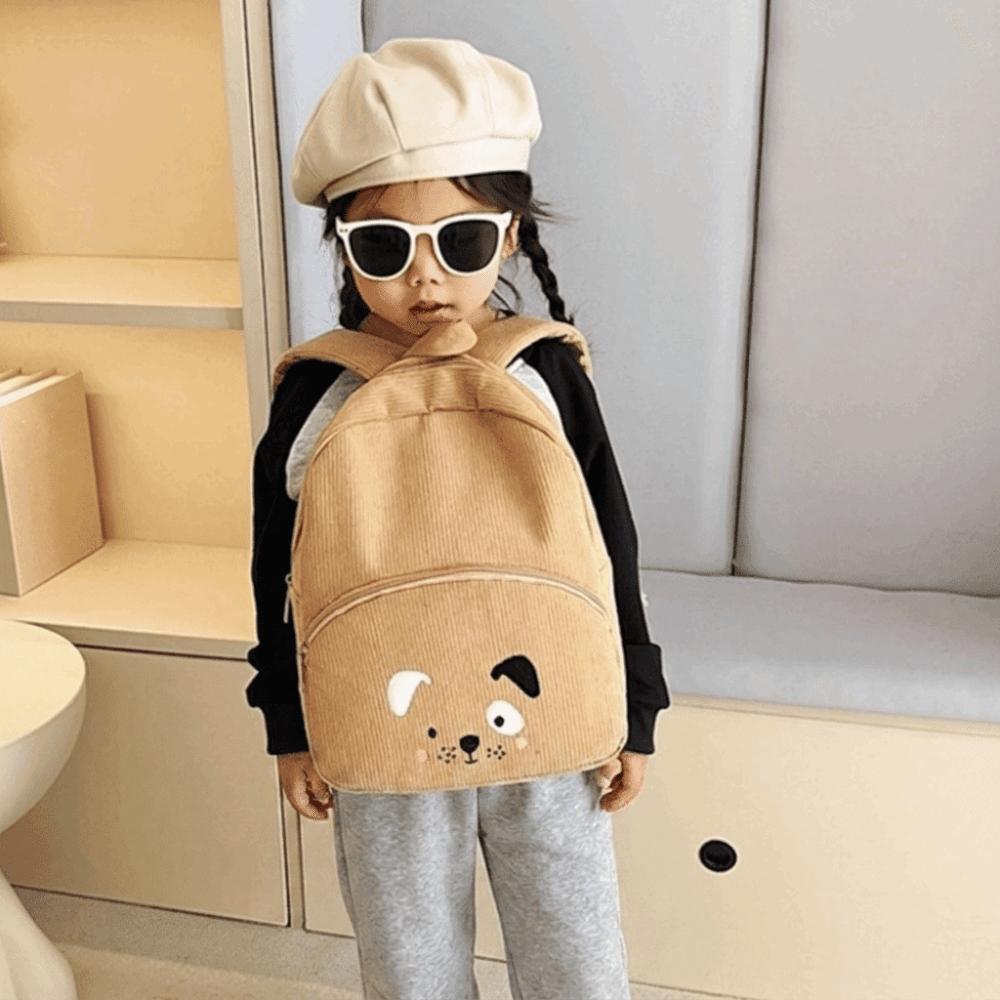 Cartoon Children Backpack Dog Students School Bag Soft Animal Shoulder Bag Outdoor