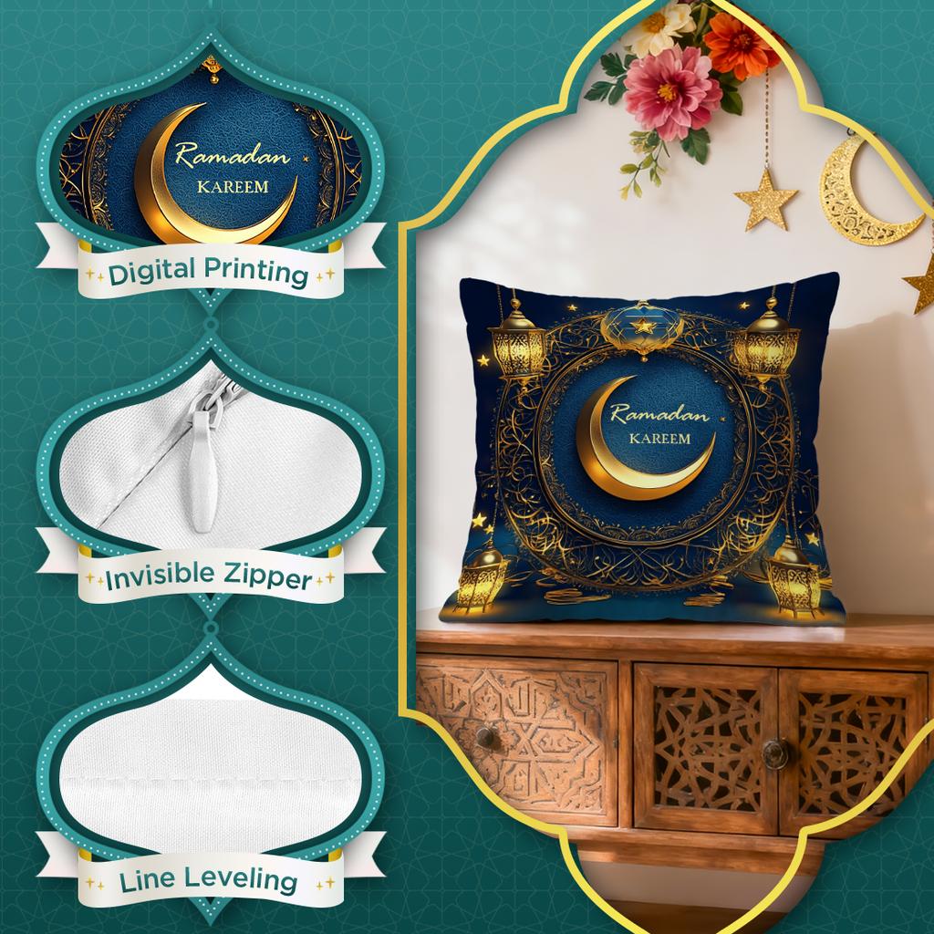 Ramadan Festival Retro Geometric Cushions Pillowcase Polyester Cushion Cover Throw Pillow Pillowcover Home Car Sofa Decor
