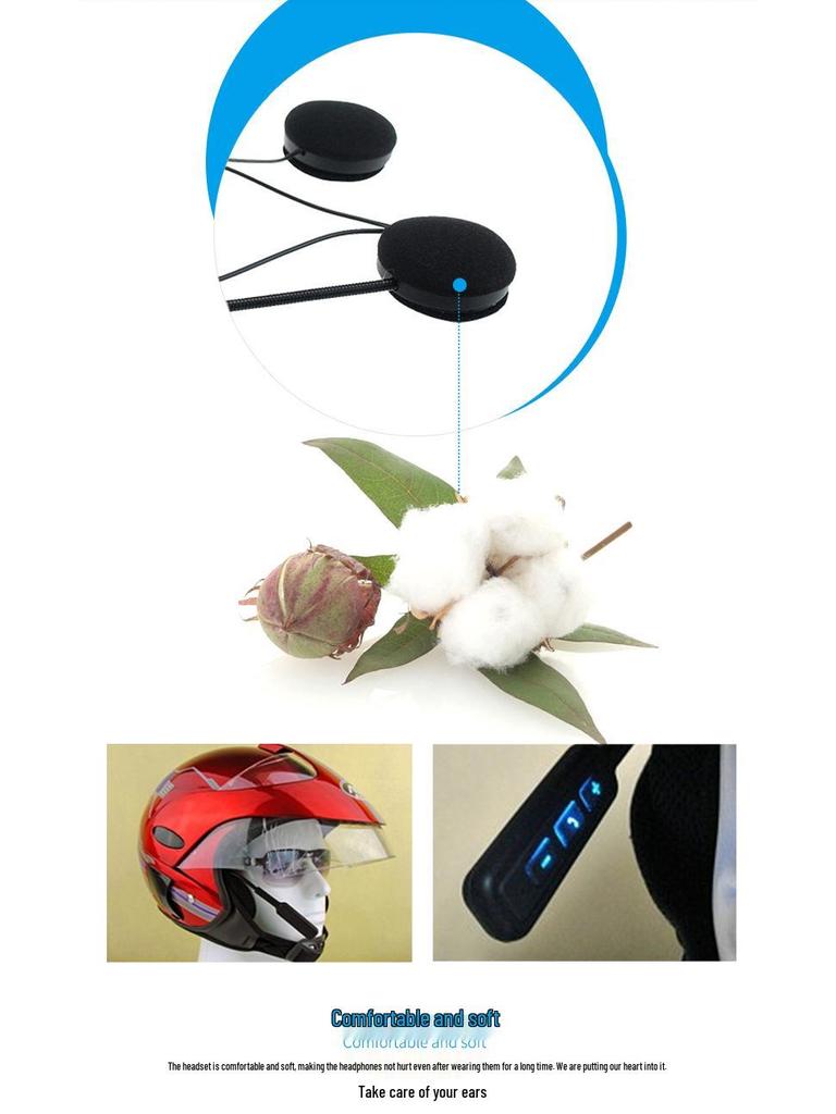 Wireless Bluetooth Headset Motorcycle Intercom for Helmets