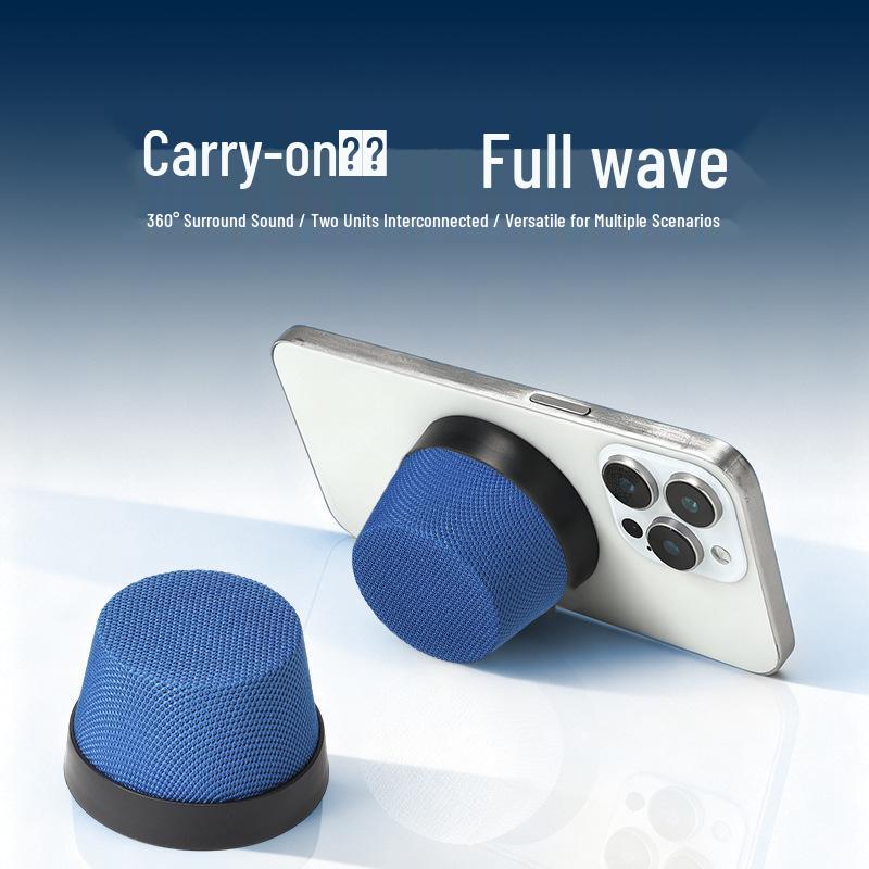 Magnetic Bluetooth Mini Speaker & Phone Holder with High-Quality Subwoofer