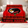 Chicago Blackhawks  Customizable name outdoor blanket soft cozy and warm Multi-purpose office blanket outdoor camping and travel blanket all
