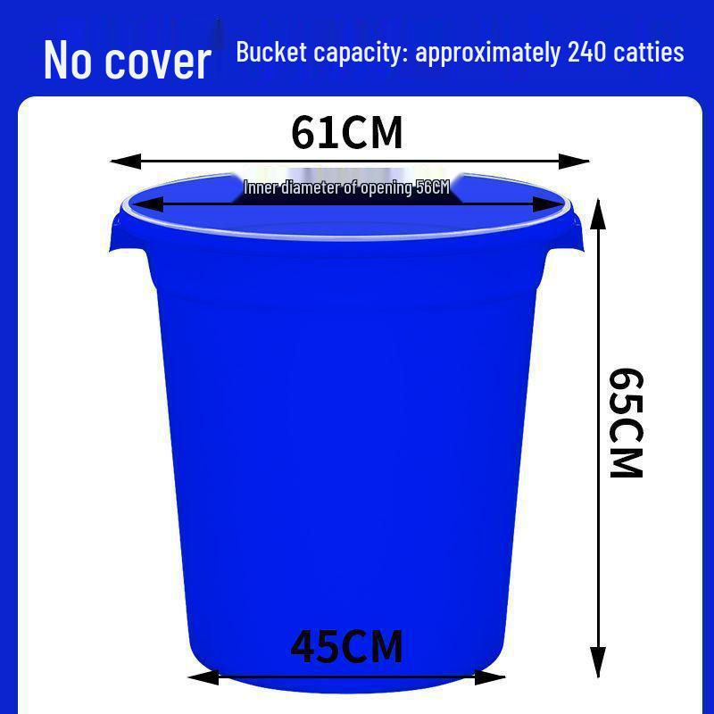 Extra Large Thickened Plastic Bucket with Lid for Household, Water Storage, Enzyme Fermentation