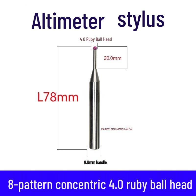 TESA Height Gauge Probe, 4.0mm Ruby Ball Tip