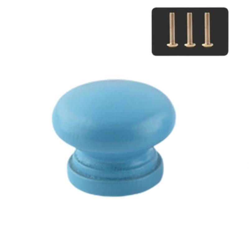 Lovely Wood Handle Wardrobes Handle Hardware Drawer Knobs Children Room Furniture Accessories Door Pulls