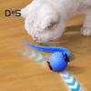 Interactive Cat Rolling Ball Toy Touch Motion Activated Smart Ball with 3 Modes USB Rechargeable Automatic Moving Ball Toy for Indoor Outdoor Cats