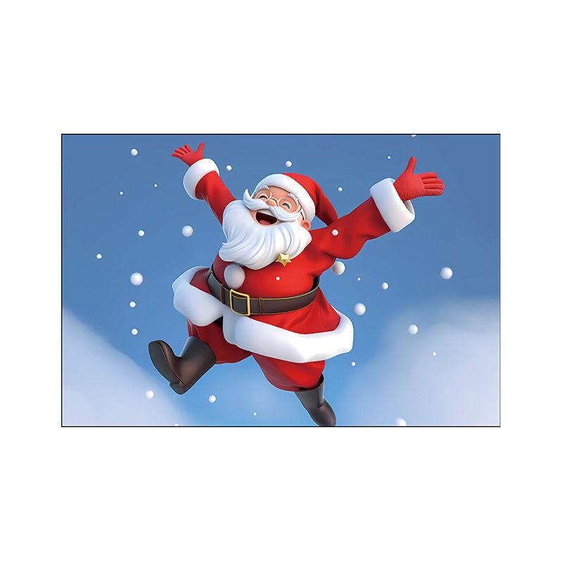 Cross-border Cartoon Christmas Decorative Carpets Christmas Holiday Printed Door Mats Water-absorbing Non-slip Door Mats