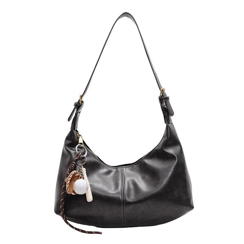 Retro Bag Women's Large-capacity New Autumn and Winter Leisure Niche Design Shoulder Messenger Bag Commuter Dumpling Bag