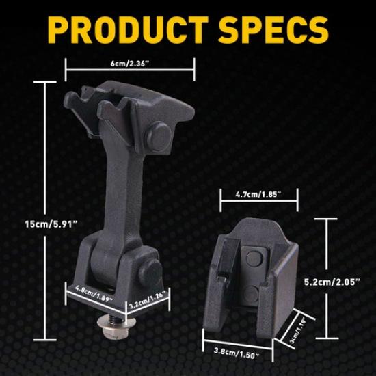 Front Hood Catch Lock Latch P Kit Brackets For JEEP Wrangler JK 2007-18 Pair
