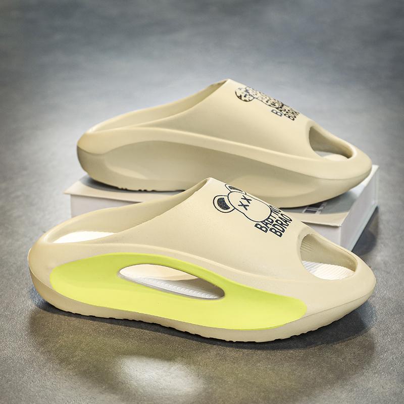 Thick Bottom Shoes for Men Slippers for Men Sandals Men's Sandals Soft and Comfortable Non-slip Beach Wear-resistant Fashion