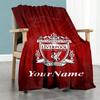 Liverpool Customize Text Blanket Gift Personalized Blanket Soft Warm Cozy Throw For Bedding Office Chair Home Decor Picnics All-Season Use