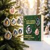 Decorative Christmas Pendants 2026 Advent Calendar, 24 Day Countdown Box with Animal Tree Acrylic Kids Pendants, 2D Flat Hanging Ornament for