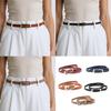 Women’s Lightweight PU Leather Waist Belt Slim Adjustable Strap Elegant Wardrobe For Formal Casual Outfits