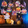 Halloween Spiral Hanging Tag Festive Atmosphere Decoration Realistic Patterns Spiral Tags Home Party Decoration